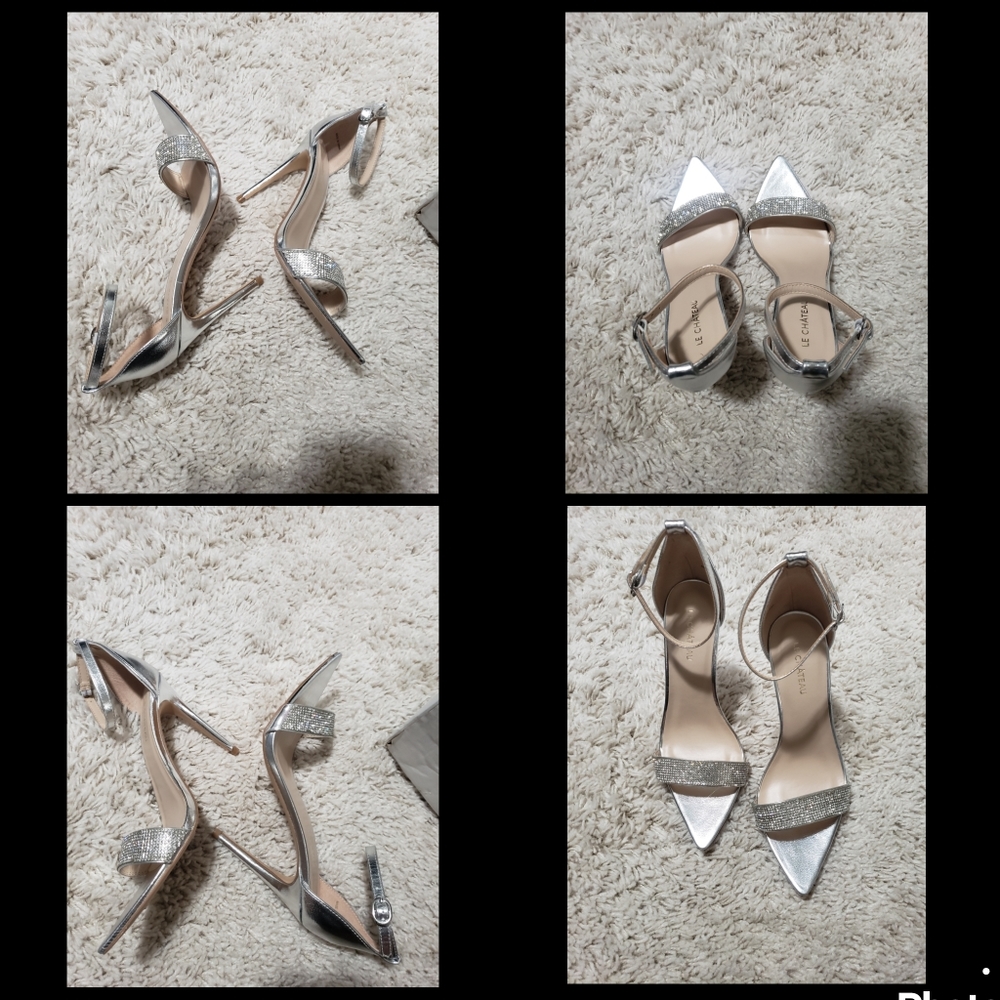 Women Sparkling Heel Sandals